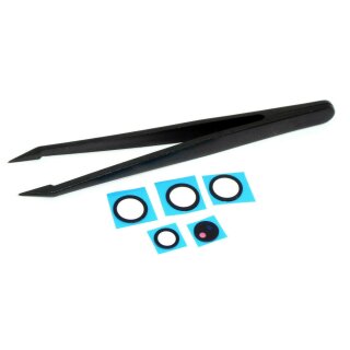 Ersatz zu Samsung Galaxy S21Ultra SM-G998B Kamera Glas Linse Kleber Pinzette Set