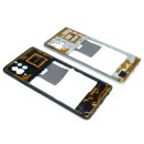 Handywest Kompatibel für Samsung Galaxy A42 5G SM-A426B/DS A426B Mittelrahmen Middle Frame Rahmen Cover Gehäuse Power Volume Tasten NFC Antenne Flex