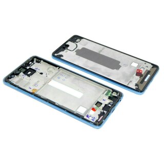 Samsung Galaxy A52 5G A526B Mittelrahmen Middle Frame Gehäuse Rahmen Power Flex Aura Blau