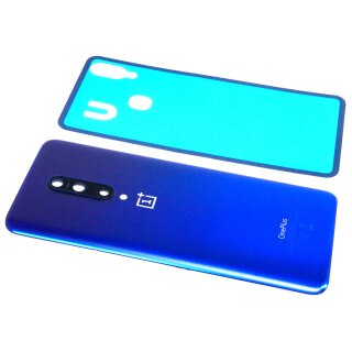 Original OnePlus 7 Pro GM1913 Akkudeckel Kameraglas Linse Kleber mit Flex Blau