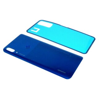 Huawei P Smart Z STK-LX1 Akkudeckel Cover Touch ID Finger Abdruck Flex + Kleber Blau / Blue