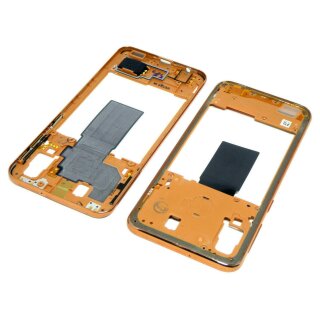 Original Samsung Galaxy A40 SM-A405F Mittelrahmen Frame Power Flex NFC Antenna Orange / Coral