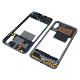 Samsung Galaxy A50 A505F Mittelrahmen Frame Power Flex NFC Antenne Lautsprecher Schwarz / Black