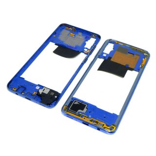 Samsung Galaxy A70 A705F Mittelrahmen Frame Power Flex NFC Antenne Lautsprecher Blau / Blue