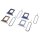 für iPhone 13 Pro A2483 Sim Karten Halter Halterung Tray Nano Schlitten Pin Nadel