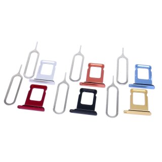 Handywest Kompatibel für iPhone XR A1984, A2105, A2106 Sim Karten Halter Sim-Fach Halterung Sim Schlitten Tray Molder inkl  Pin Nadel
