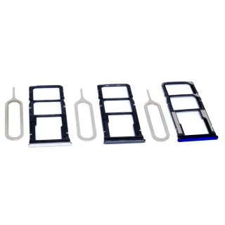 Handywest Kompatibel für Xiaomi Redmi Note 8T M1908C3XG Sim Karten Halterung Simkarte Hlater SIM-Fach SD Memory Slot Tray Sim-Card Nano Schlitten einschubfach inkl Nadel Öffner