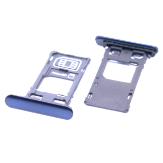 Original Sony Xperia XZ Sim und SD Karte Halter Tray Schlitten Card Holder Blau