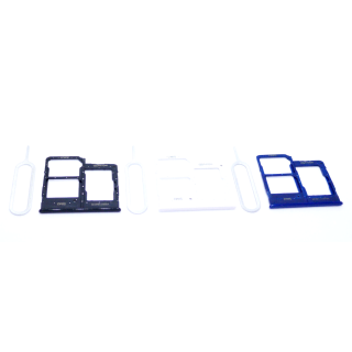 Original Samsung Galaxy A20e A202F Sim Karten Halter Memory SD Slot inkl Nadel