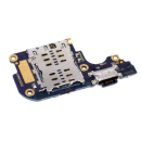 Handywest Kompatibel für Xiaomi Mi 10 Lite 5G Ladebuchse Flex TYP-C SIM-Karte Sim Card Leser Flexkabel Flexcable USB Dock Connector C USB Charger Charging Buchse Mikrofon Microphone