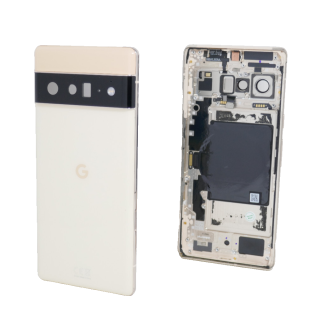 Original Google Pixel 6 Pro Akkudeckel Cover Kameraglas Rahmen NFC Antenne Gold
