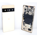 Original Google Pixel 6 Pro Akkudeckel Cover Kameraglas Rahmen NFC Antenne Gold