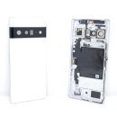 Original Google Pixel 6 Pro Akkudeckel Cover Kameraglas Rahmen NFC Antenne Weiß