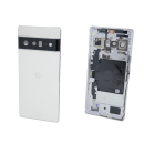 Original Google Pixel 6 Pro Akkudeckel Cover Kameraglas Rahmen NFC Antenne Weiß