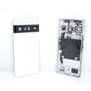 Original Google Pixel 6 Pro Akkudeckel Cover Kameraglas Rahmen NFC Antenne Weiß