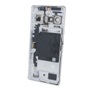 Original Google Pixel 6 Pro Akkudeckel Cover Kameraglas Rahmen NFC Antenne Weiß