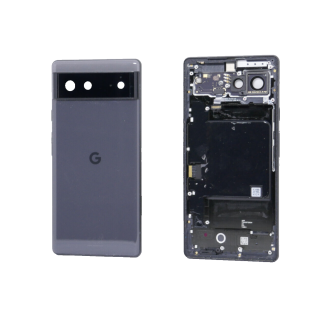 Original Google Pixel 6 Akkudeckel Backcover Gehäuse Rahmen Kameraglas Schwarz