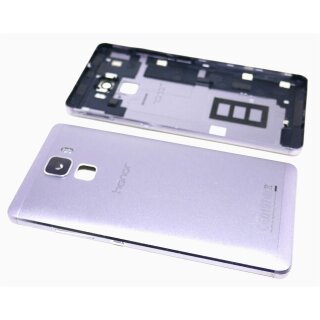 Huawei Honor 7 PLK-L01 Akkudeckel Backcover Akkufachdeckel Kameraglas Grau