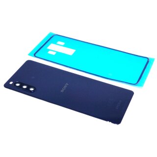 Original Sony Xperia 10 III XQ-BT52 Akkudeckel Backcover Kamera Glas inkl Kleber Schwarz