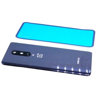 Original OnePlus 8 IN2010 Akkudeckel Kameraglas Linse mit Kleber Black