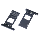 Original Sony Xperia XZ3 H8416 H9436 H9493 Sim SD Karten Halter Schlitten Black