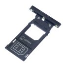 Original Sony Xperia XZ3 H8416 H9436 H9493 Sim SD Karten Halter Schlitten Black