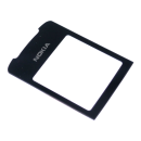 Nokia 8800 Sirocco Aussenglas LCD Display Front Vorne Glas inkl Kleber Schwarz