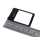 Nokia 8800 Sirocco Aussenglas LCD Display Front Vorne Glas inkl Kleber Schwarz