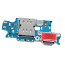 Handywest Kompatibel mit Samsung Galaxy S23 Plus 5G SM-S916B/DS S916B Ladebuchse Flex SIM Karte Leser Type-C USB Dock Connector Charging Mikrofon Microphone Lade Board Platine anscluss Charger