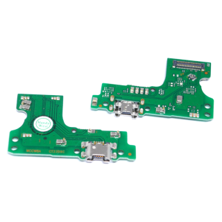 Handywest Kompatibel mit Huawei Y6 2019 Ladebuchse Flex Micro USB Buchse Dock Connector Mikrofon Microphone DC Port Lade anscluss Charger flexcable
