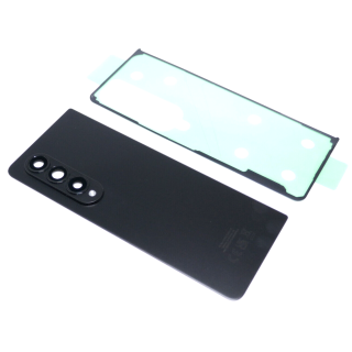 Original Samsung Galaxy Z Fold4 5G SM-F936B Akkudeckel Backcover Cover + Kleber Phantom Black / Schwarz