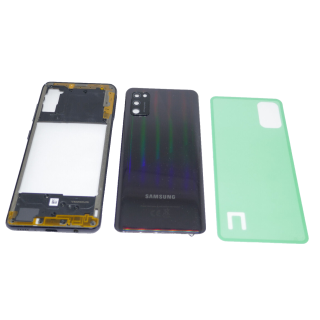 Samsung Galaxy A41 SM-A415F Akkudeckel Cover Mittelrahmen Rahmen Frame Black