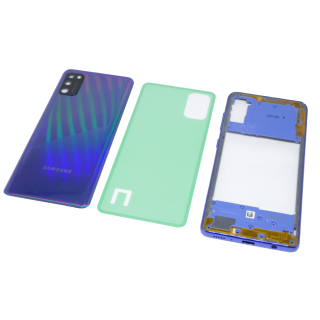 Original Samsung Galaxy A41 SM-A415F Akkudeckel Cover Mittelrahmen Frame Blau