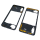 Handywest Kompatibel für Samsung Galaxy A70 SM-A705F/DS Schwarz/Black Mittelrahmen Rahmen Mittel Cover Gehäuse Antenne Antenna Middleframe Frame housing Power Volume Flex Power und Volume Tasten