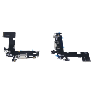 Ersatz für iPhone 13 Ladebuchse Flex Mikrofon USB Dock Connector Audio Buchse Weiß