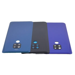 für Huawei Mate 20 Akkudeckel Cover ohne Fingerprint Button + Kameraglas +Kleber