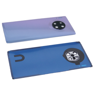 für Huawei Mate 30 Pro Akkudeckel Backcover Deckel Kameraglas inkl Kleber Silber