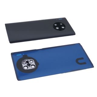 für Huawei Mate 30 Pro Akkudeckel Backcover Deckel Kameraglas mit Kleber Schwarz