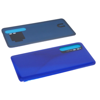 für Xiaomi Mi Note 10 Lite Akkudeckel Backcover Cover Rück Deckel + Kleber Blau