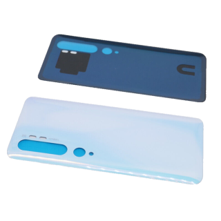 für Xiaomi Mi Note 10 / Note 10 Pro Akkudeckel Backcover Deckel mit Kleber Weiß