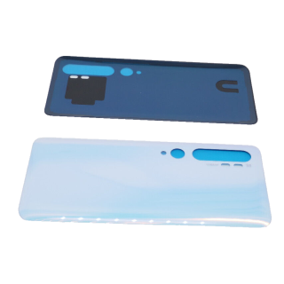 für Xiaomi Mi Note 10 /Note 10 Pro Akkudeckel Backcover Cover mit Kleber Weiß