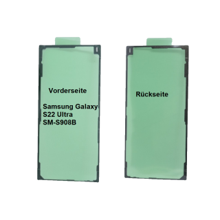 Handywest Kompatibel mit Samsung Galaxy S22 Ultra 5G SM-S908B Akkudeckel Kleber Backcover Kleberband Rahmen Cover Klebefolie doppelseitige klebepads Streifen Dichtung Frame Adhesive