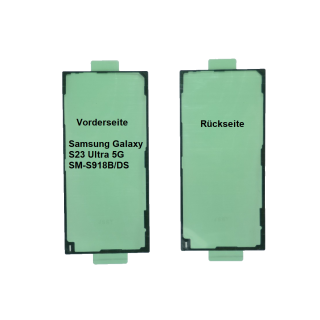 Samsung Galaxy S23 Ultra SM-S918B/DS Akkudeckel Kleber Streifen Rahmen Adhesive
