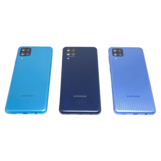 Original Samsung Galaxy M12 A127F Akkudeckel Deckel Cover Backcover + Kamerglas