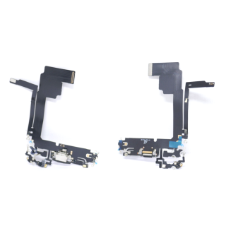 Ersatz für iPhone 15 Pro Max A2849 Ladebuchse Flex Mikrofon USB Dock Connector Schwarz