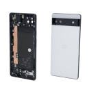 Original Google Pixel 6A Akkudeckel Backcover Deckel Cover Kameraglas NFC Chalk