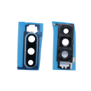 Huawei P30 Kamera Glas Linse Camera mit Rahmen Frame Abdeckung inkl Kleber Blau