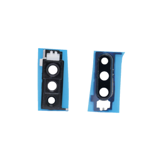 Huawei P30 Kamera Glas Linse Camera mit Rahmen Frame mit Kleber Schwarz