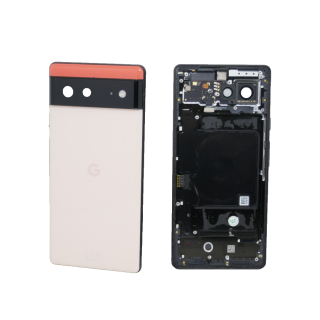 Original Google Pixel 6 Akkudeckel Backcover Deckel Cover Kameraglas Kinda Coral