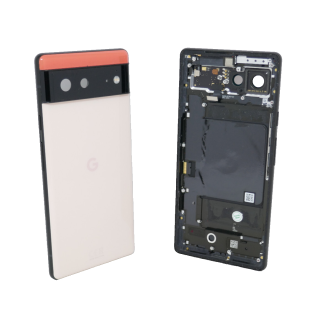Original Google Pixel 6 Akkudeckel Backcover Cover Deckel Kameraglas Kinda Coral
